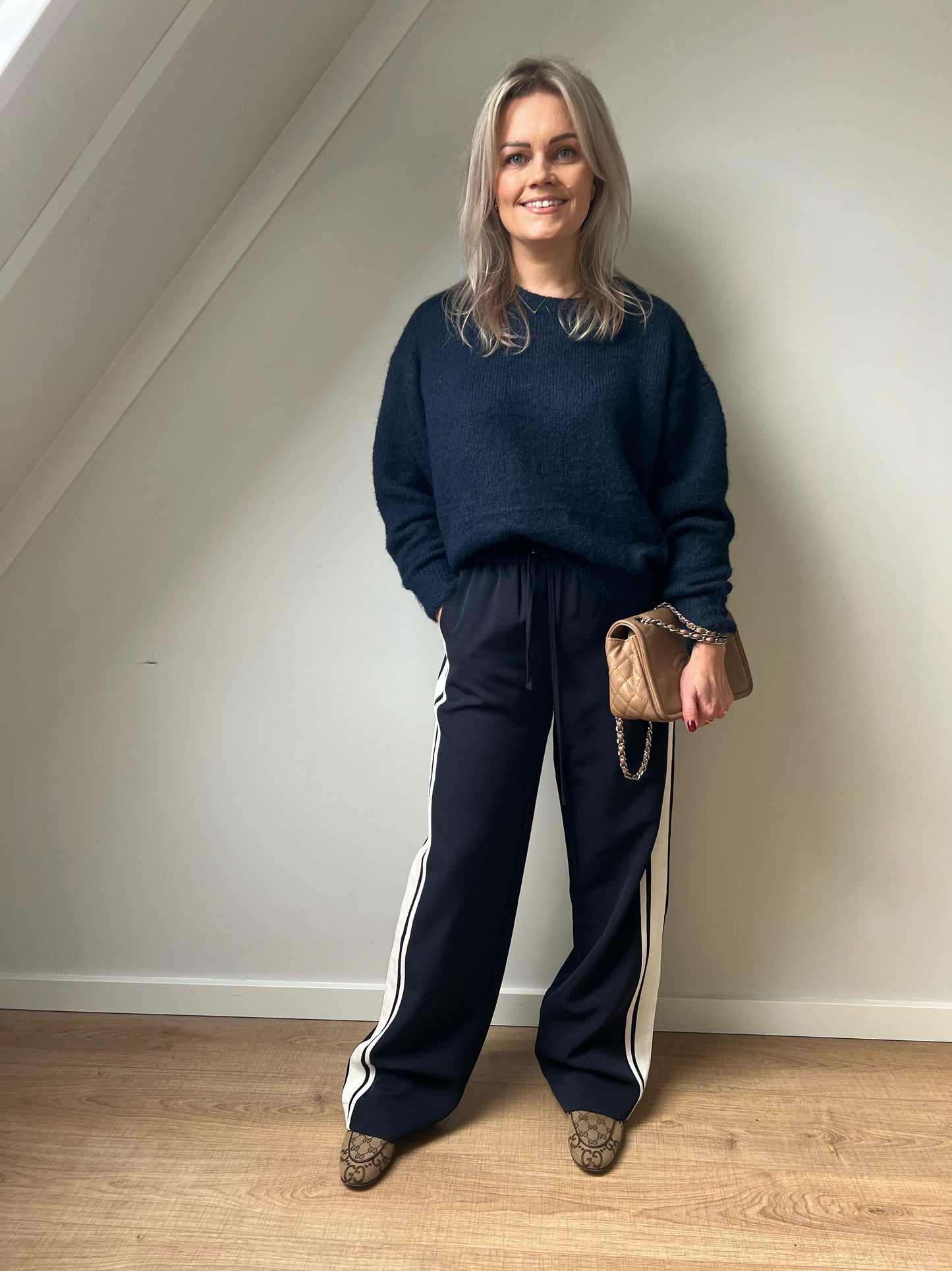Broek jogger blauw