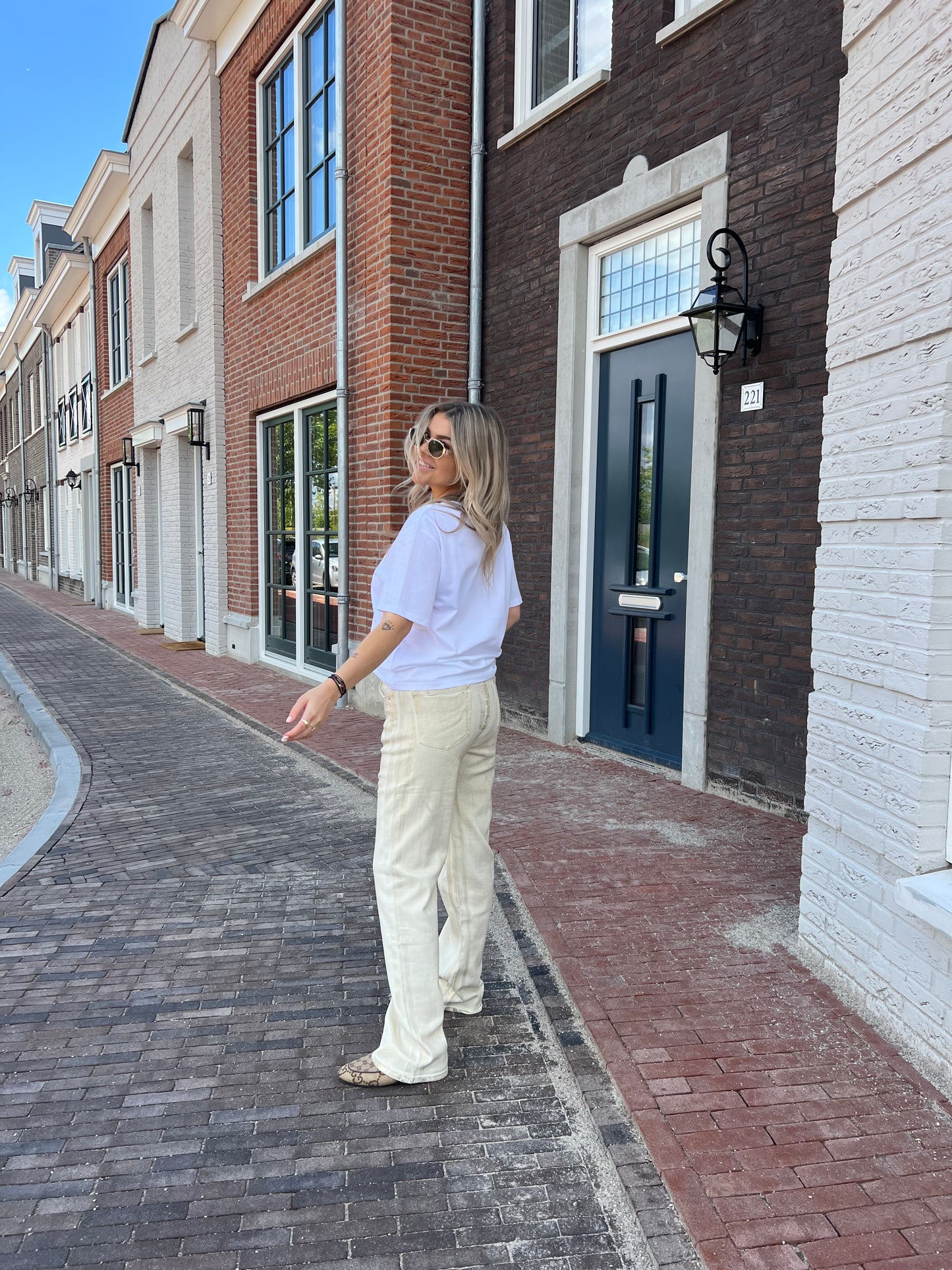 Jeans Shine goud