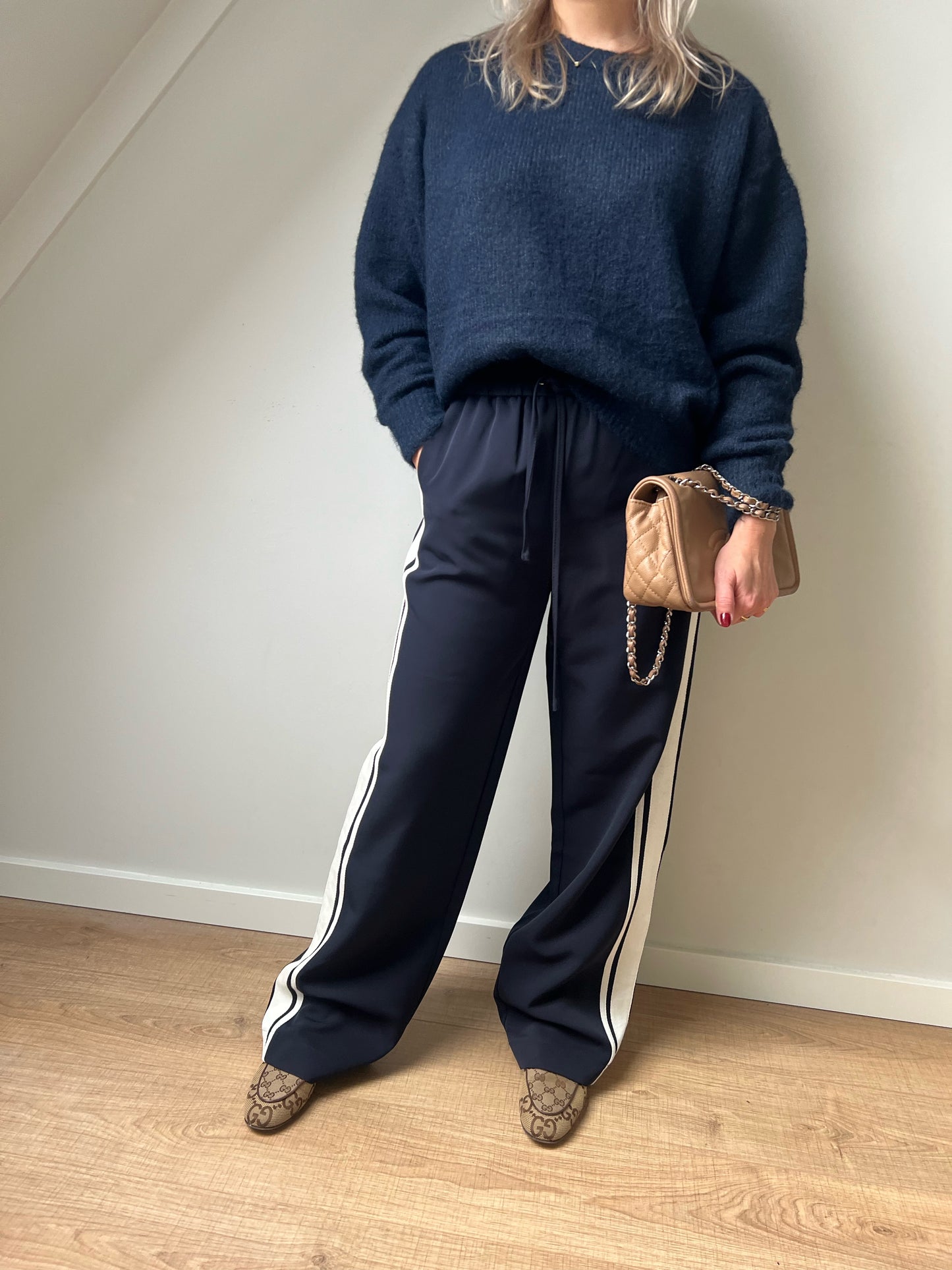 Broek jogger blauw