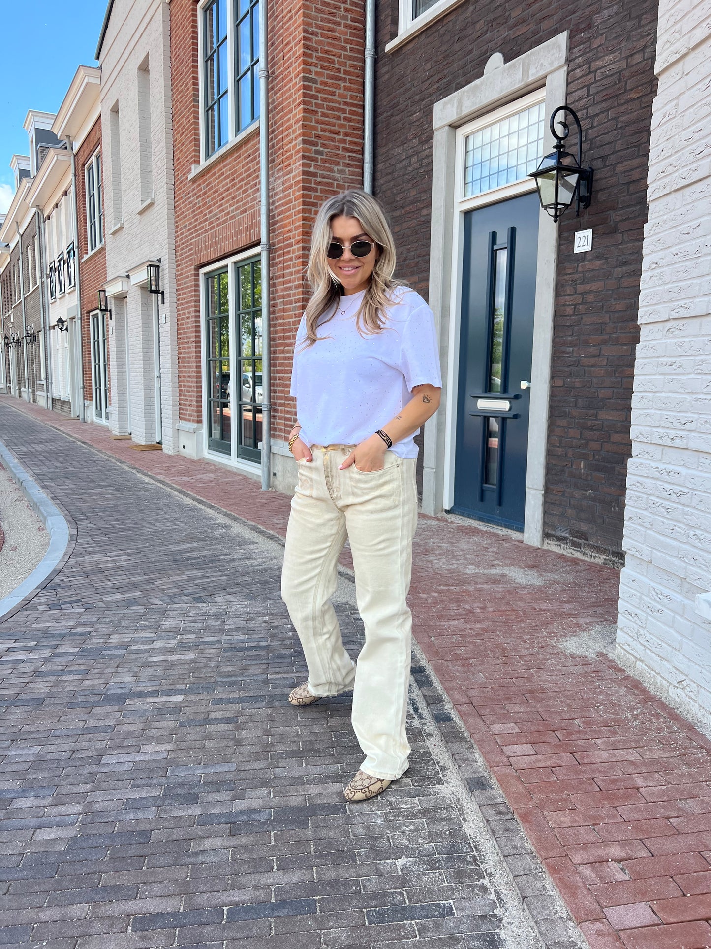 Jeans Shine goud