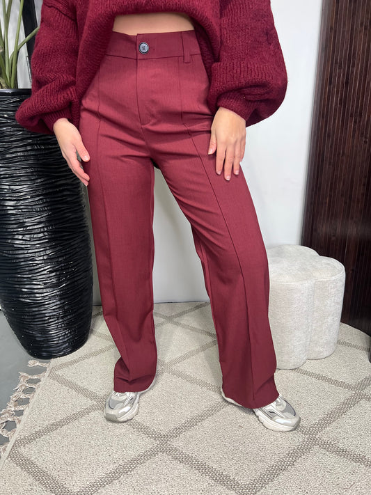 Pantalon Jasmijn bordeaux